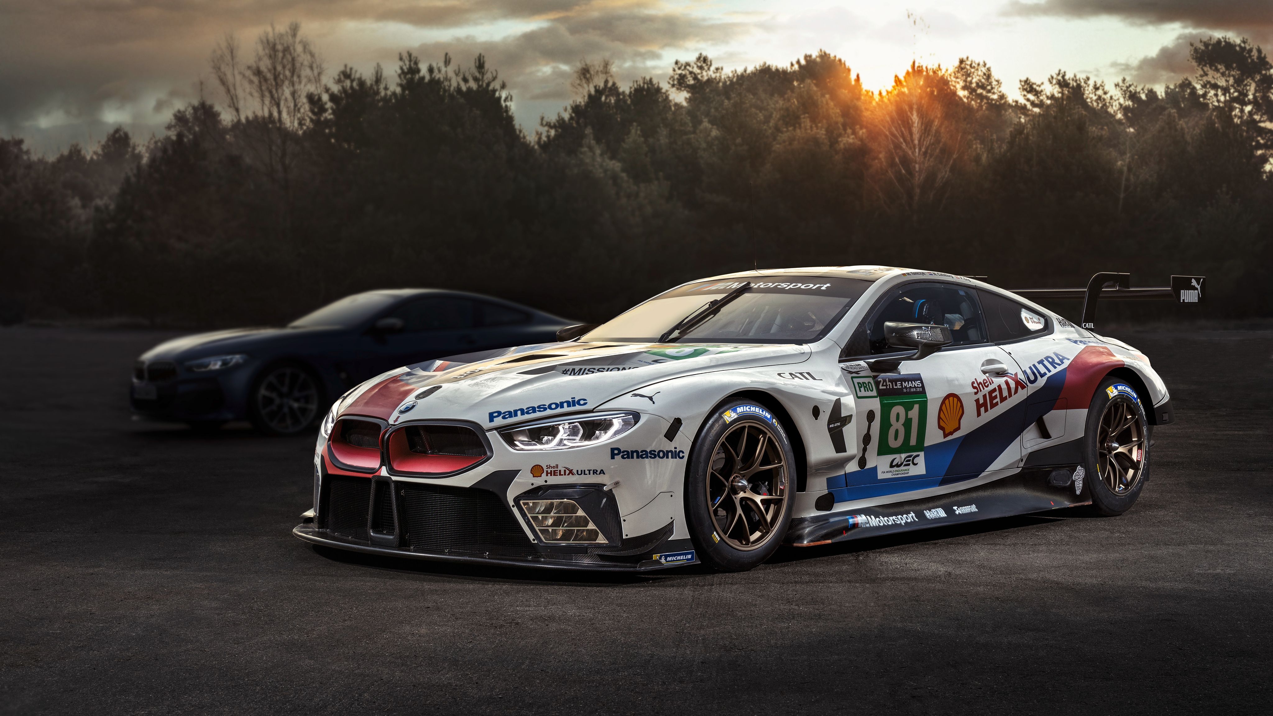 BMW M8, GTE, 2018, 4K壁紙