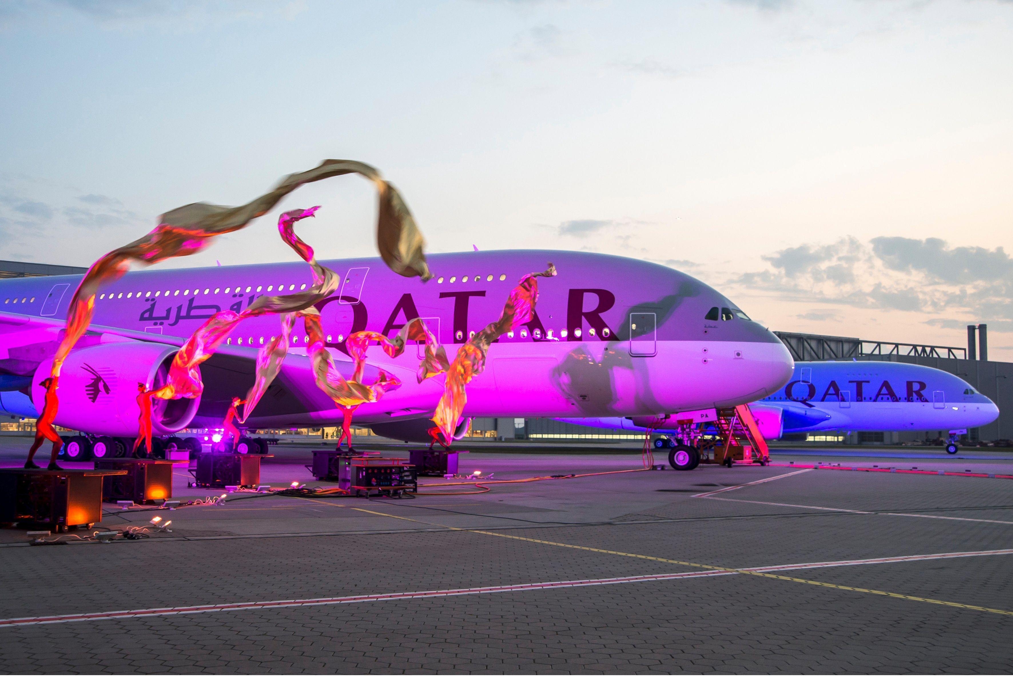 カタール航空, A380, デリバリーセレモニー, エアライン