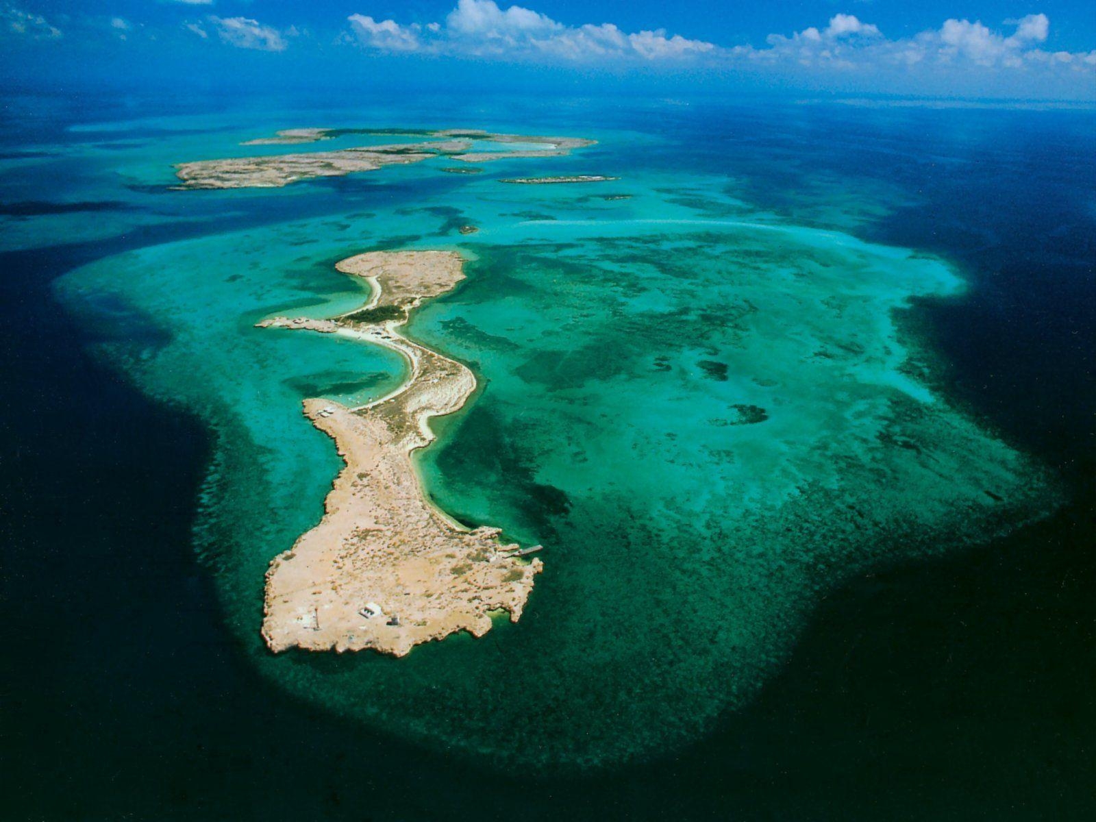 マスカリとムーシャ, 自然島, ジブチ, 海と緑