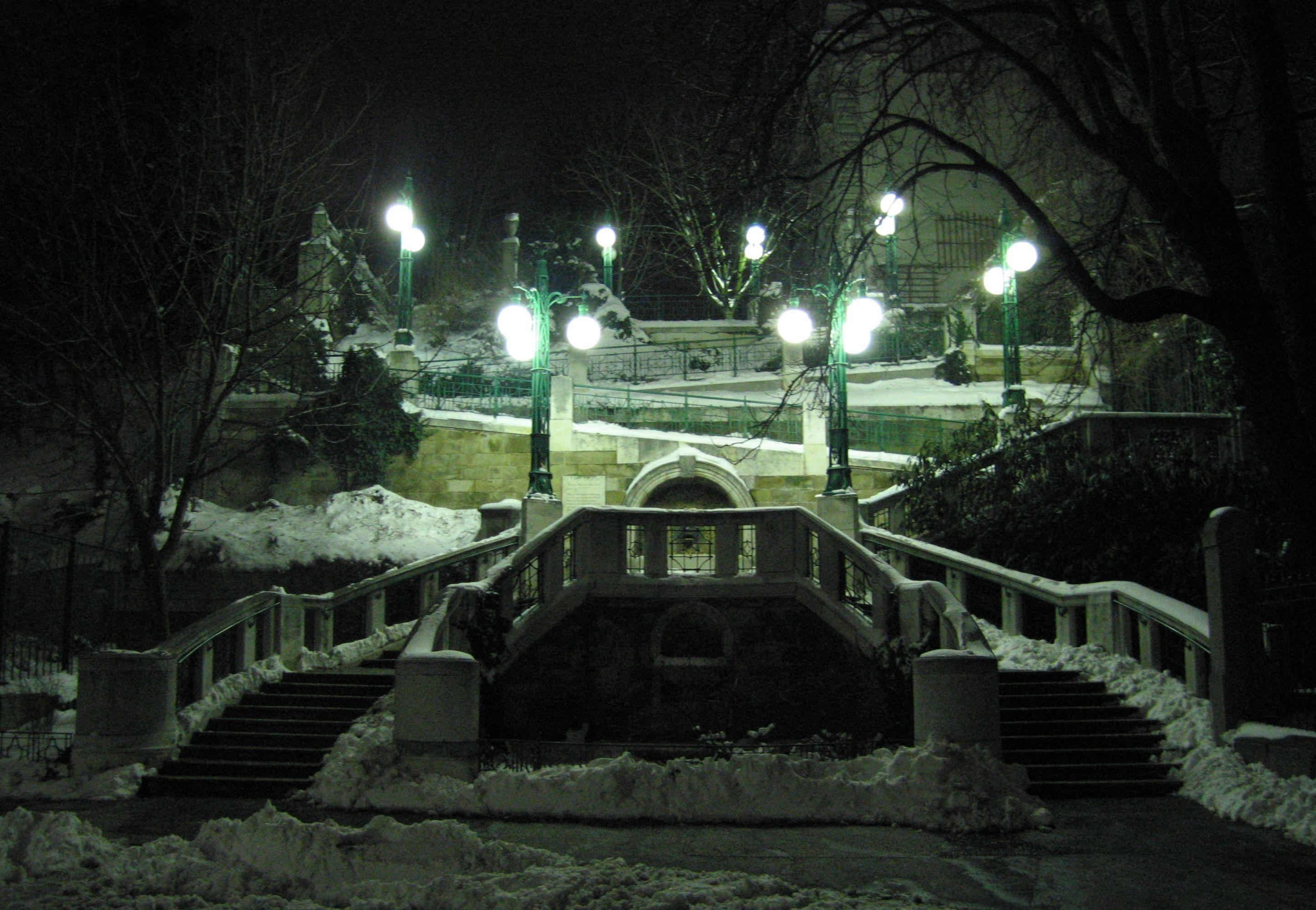 ウィーン, 冬の公園, オーストリア, 美しい画像