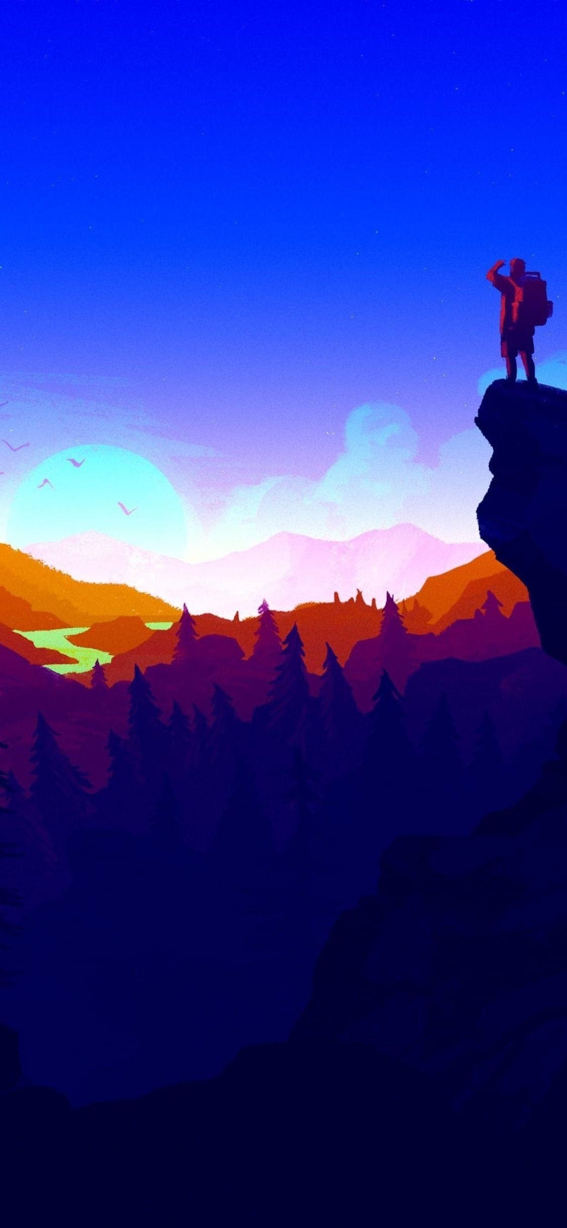 1125x2436, Firewatch, 4K, iPhone HD壁紙