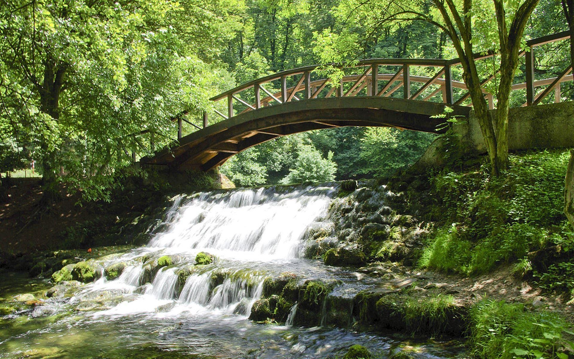 橋, 滝, サラエボ, 壁紙