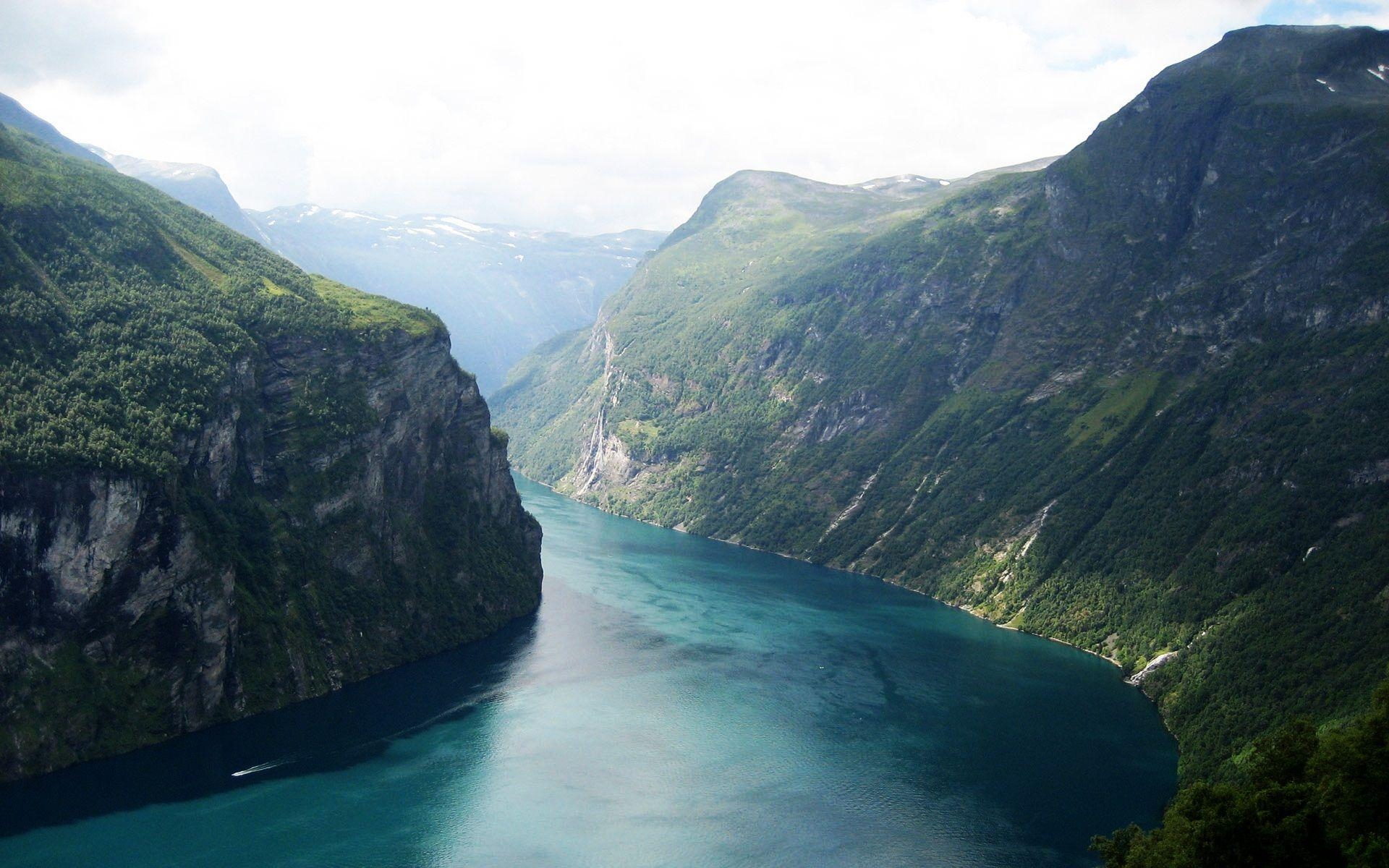 美しいフィヨルド, ノルウェー, 壁紙, 旅行風景