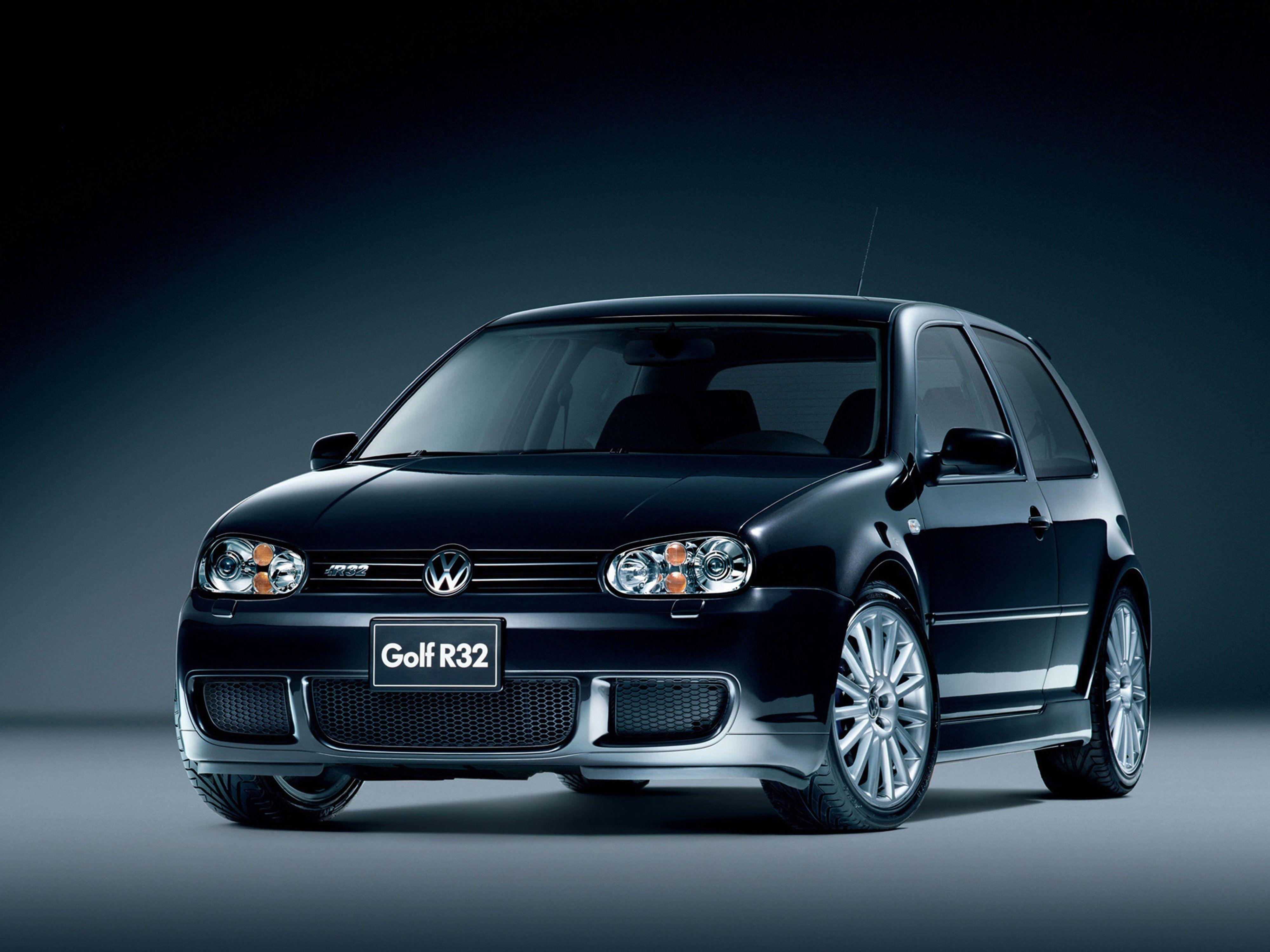 ドイツ車, 黒, フォルクスワーゲンR32, 壁紙
